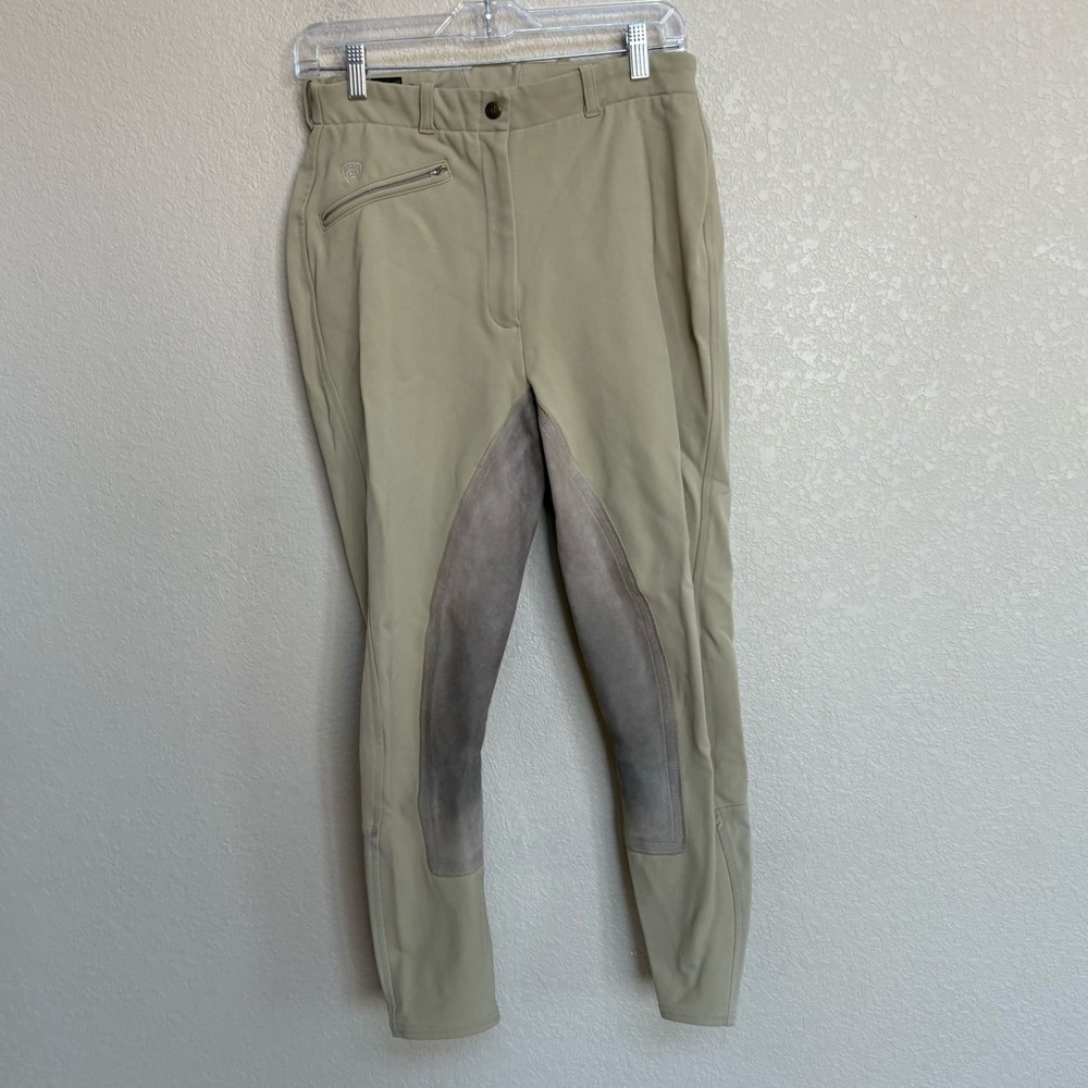 Ariat Pro Series Tan Knee Patch Riding Breeches Equestrian‎ Pants Women’s 24R